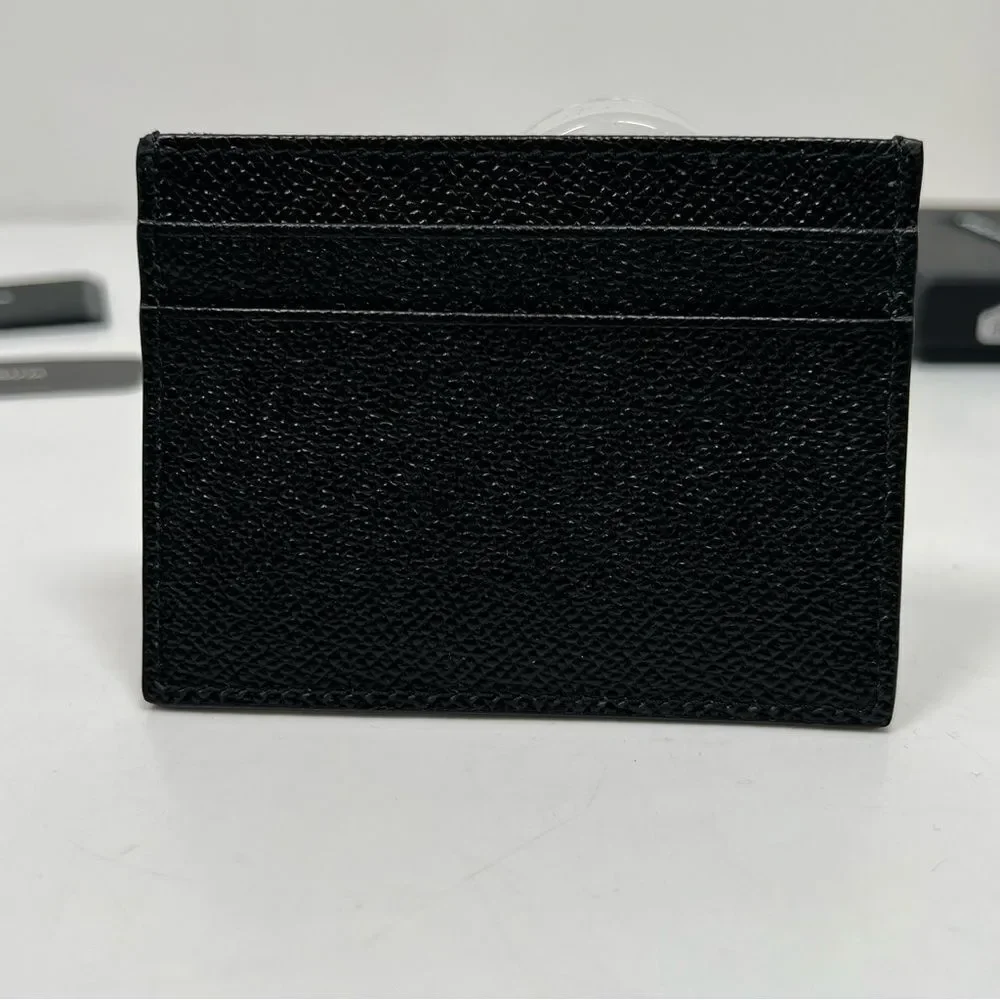 Dolce&Gabbana Logo Plaque Leather Card Case